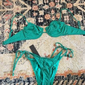 Brand new, never worn with tags. Top is size small++ bottoms is a small